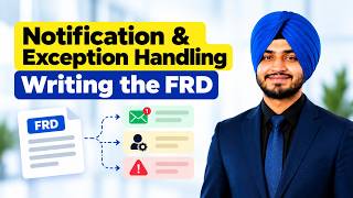 FRD for Notification & Exception Handling | Banking BA