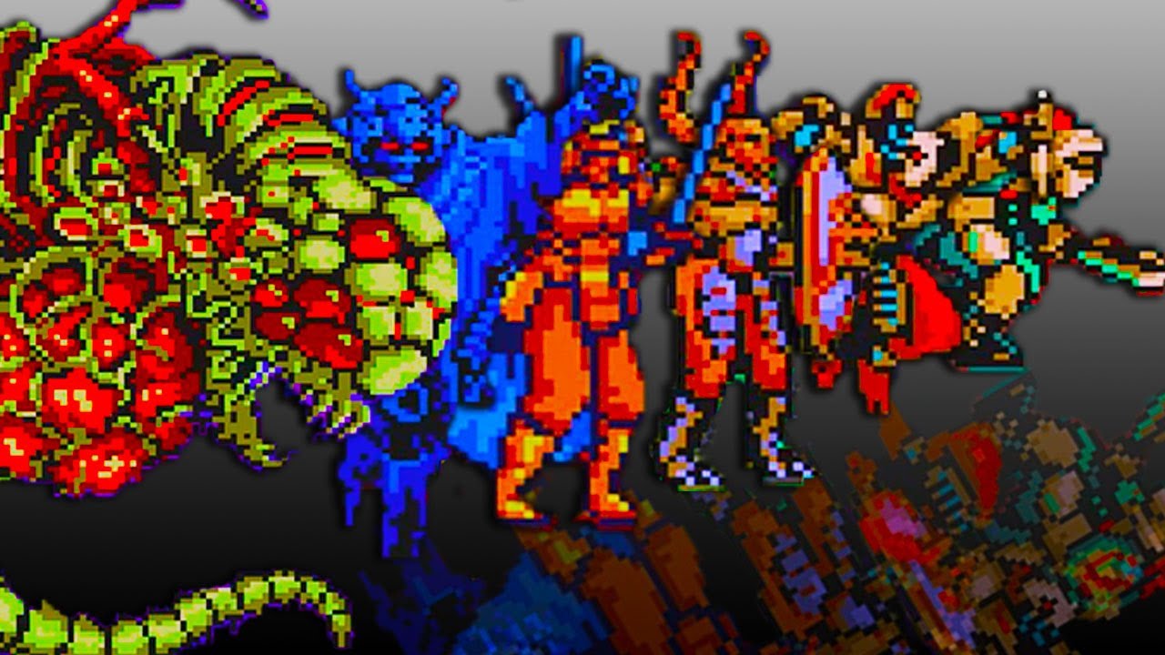 Ninja Gaiden (Turbografx -16) Ninja Ryuukenden - All Bosses +