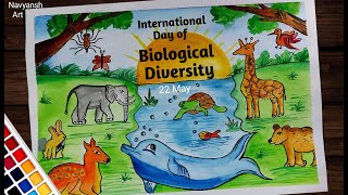 International Day of Biological Diversity poster drawing, 22 May / Biodiversity Day project making