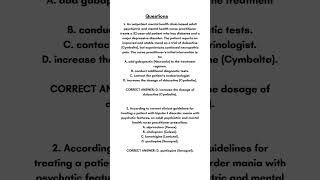 ANCC PMHNP Sample Questions and Answers #ancc