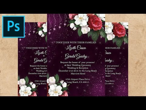 How to make Wedding Invitation In A Photoshop