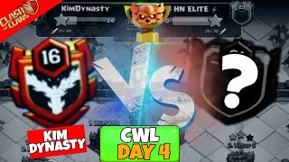 "CWL DAY 4- INSANE CLUTCHES!!! ⚔️🔥😶" CLASH OF CLANS||  CWL HIGHLIGHTS 🔰⚔️#cwl