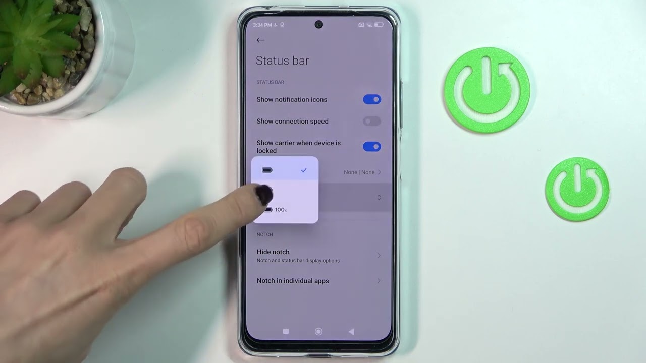 How to Show Battery Percentage on XIAOMI Poco M4 Pro - Set Up Battery Percentage