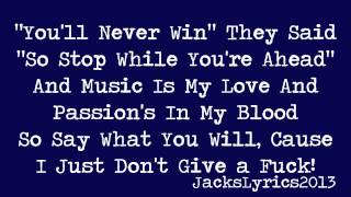 Falling In Reverse - Fuck The Rest (Lyrics Video)