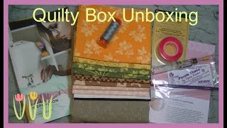 Quilty Box // Unboxing// March 2018