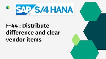 F-44 Distribute difference and clear vendor items