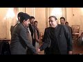 President asif ali zardari meets with newly elected npc journalist body