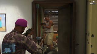 GTA 5 - Ballas Raid Franklin’s House   Ten Star Escape