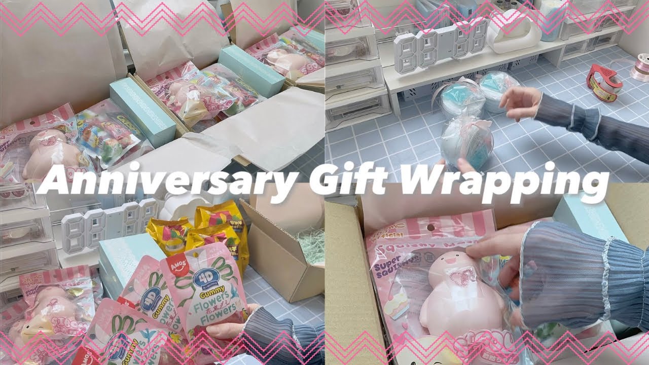 梱包作業🩵２周年記念企画のプレゼント詰めていくよ🫶🏻  ̖́-