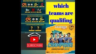 PMWL qualified teams from India 2020,PubG Mobile World League,