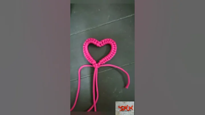 Macrame Keyring /Heart Shape Keyring /Keychain /Easy /DIY /How to make /The Macramatic Hub