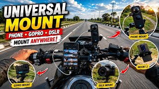 Best 360 Handlebar Camera Mount + GoPro + Insta360 For All Bikes Mount Anywhere