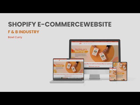 Responsive ecommerce website design, packaged food