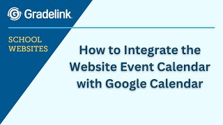How to Integrate the Website Event Calendar with Google Calendar