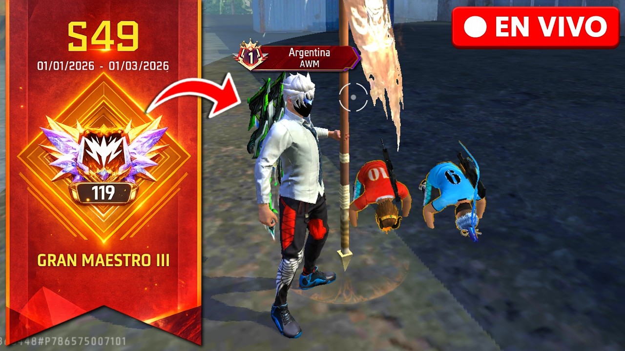 REINICIO DE TEMPORADA SUBIENDO A GRAN MAESTRO ☠️🔥 FREE FIRE