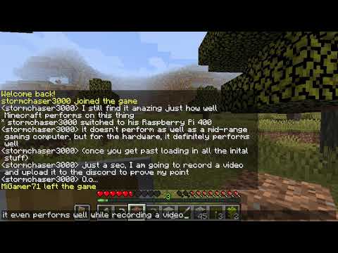 Minecraft: Java Edition on Raspberry Pi 400