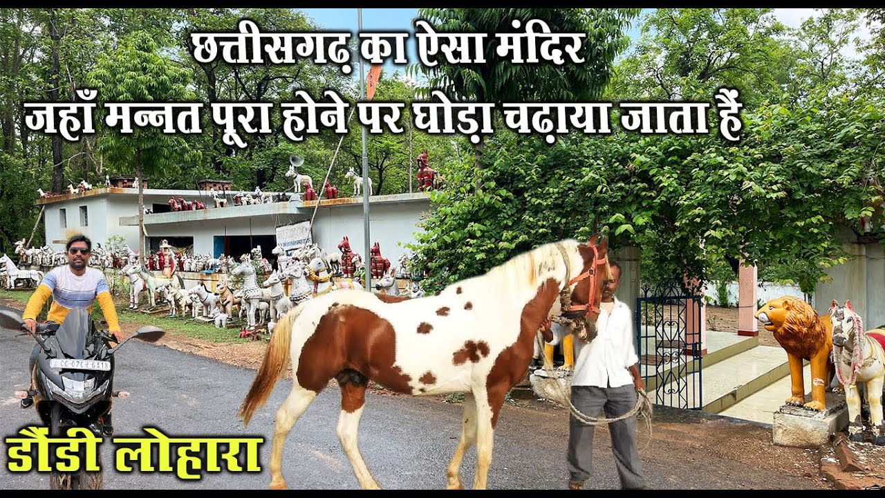 छत्तीसगढ़ का ऐसा मंदिर जहाँ मन्नत पूरा होने पर घोड़ा चढ़ाया जाता हैं | मंगतू बाबा धाम  डौंडी लोहारा
