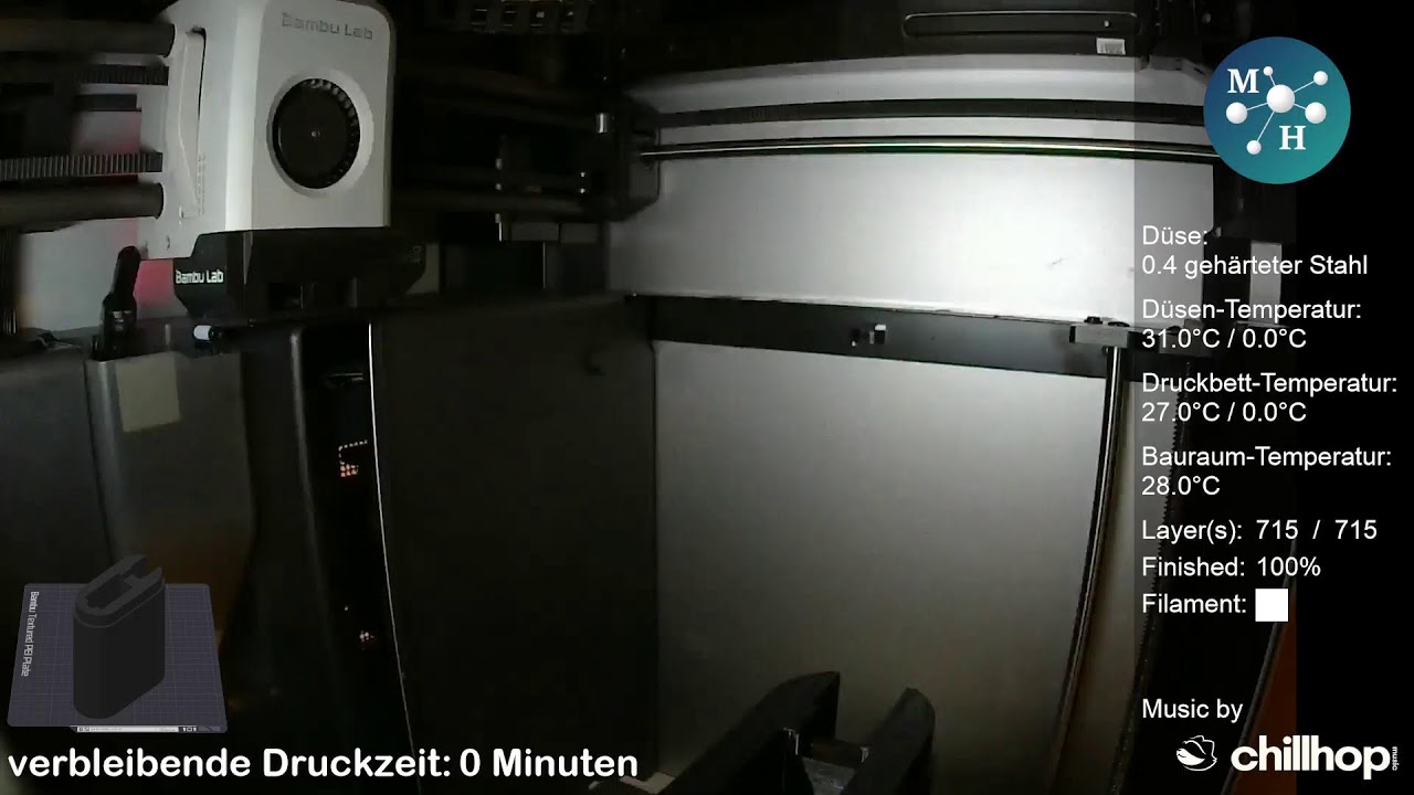 3D-Drucker in Aktion: Philips Hue again ;-)