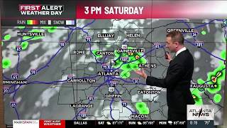 First Alert Forecast: Rounds of rain and storms possible today and tonight