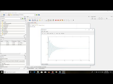 Damped Harmonic Oscillator | Octave/Matlab | Plotting the Function | Simple Tutorial
