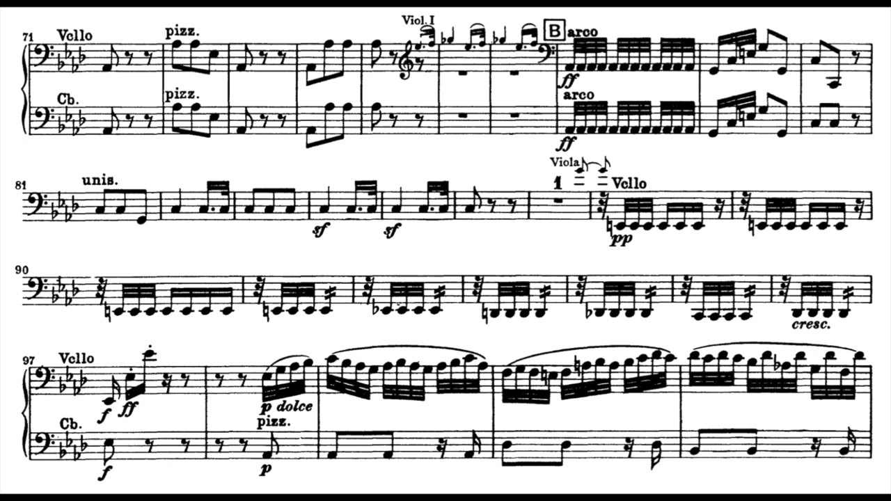 ベートーヴェン交響曲第5番 「運命」 第2楽章（チェロ・コントラバス