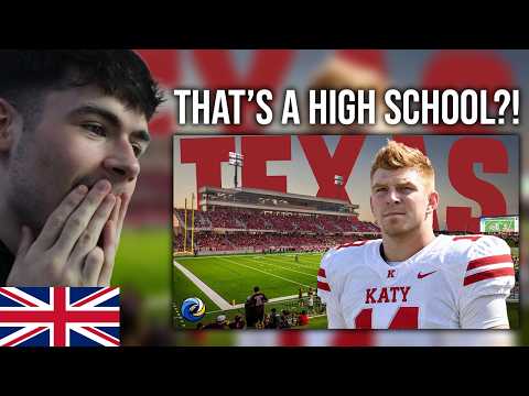 BRITS React to What High School Football is like on Friday Nights!