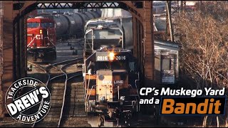 CP Muskego Yard and a Bandit! | Drews Trackside Adventures