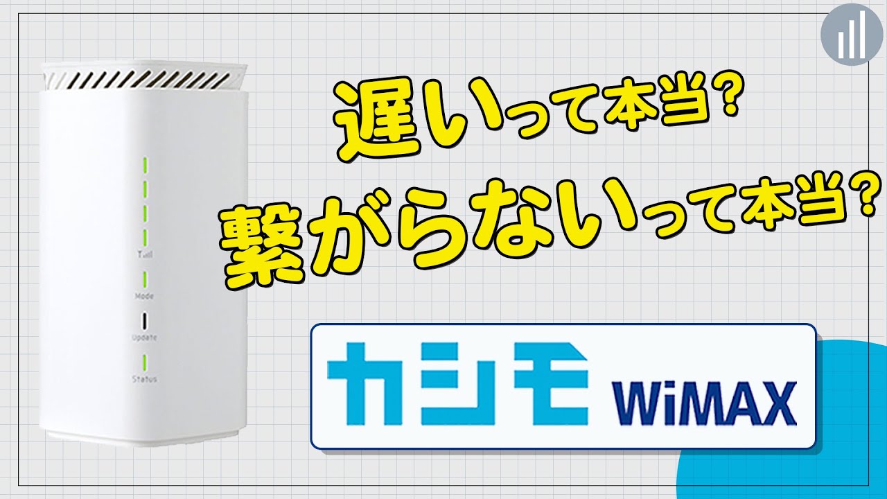 カシモwimax 遅い