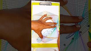 How to design a String Art image with a circle first using a plate #Stringart #howtodraw #drawings