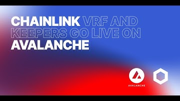 Chainlink VRF goes Live on Avalanche | $AVAX | $LINK