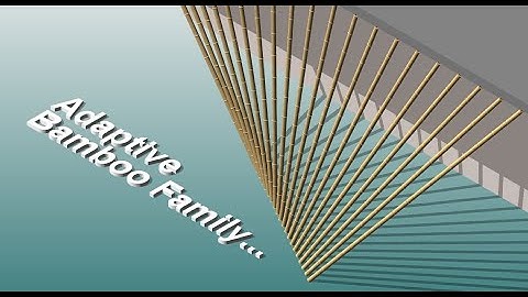 Everyday Revit (Day 370) - Adaptive Bamboo Family