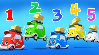 🚗Five Little Cars Jumping on the Road | Safety🚨 | Nursery Rhymes & Kids Songs | BabyBus - Cars World