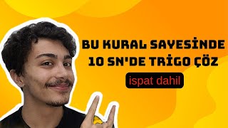 10 Sani̇yede Tri̇go Çözdüren Kural