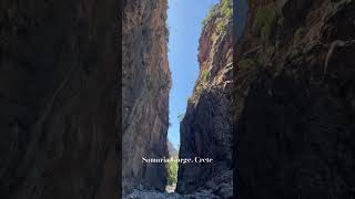 16km long Samaria Gorge is a must do if you are visiting Crete.Get ready for full day hike!#crete