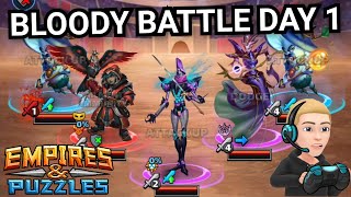 5* Bloody Battle Raid Tournament With Commentary - Day 1 - No Green - Empires And Puzzles