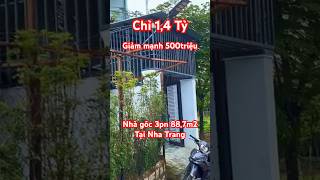 P1 Giảm Mạnh 500Triệu Bán Gấp Chỉ 1,4 Tỷ Nhà Góc 88,7M2 Tại Tp Nha Trang Hồng Ân