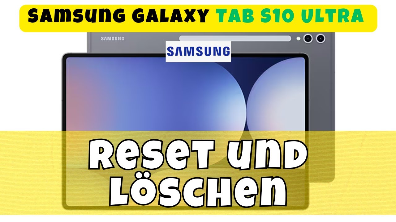 Samsung Galaxy Tab S10 Ultra zurücksetzen 📱Reset und Löschen - YouTube