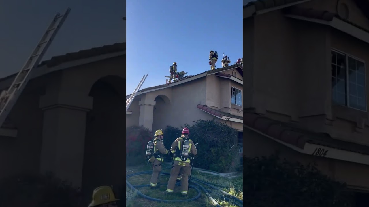 Structure Fire in Corona