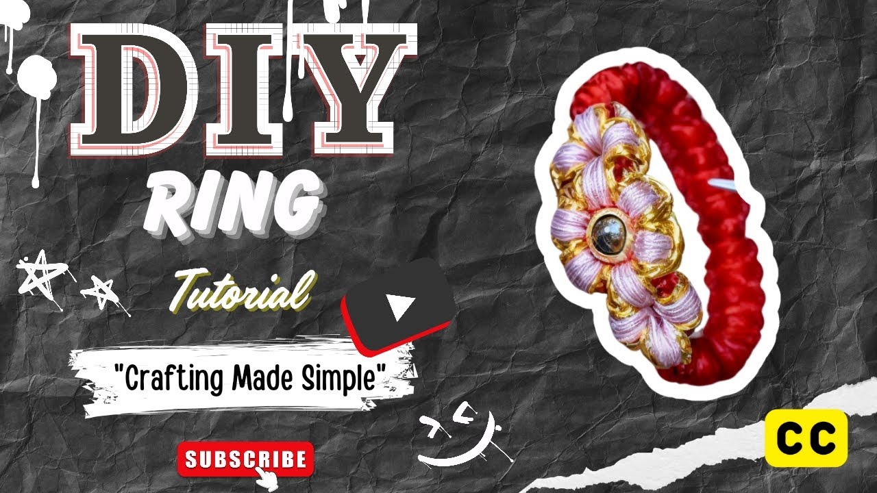 How to make rope rings flower 🌸💍 - YouTube