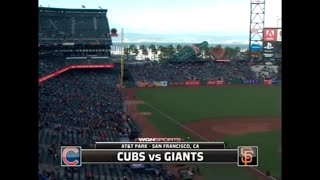 40 - Cubs at Giants - Friday, May 20, 2016 - 9:15pm CDT - WGN