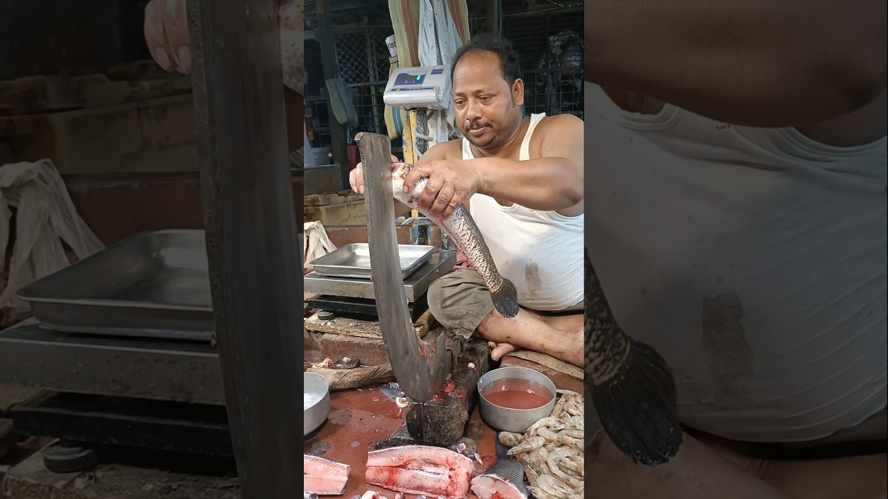 🔥😱 Wow!! Rural idyllic Big Size Sola Fish Cutting Skills 😱 