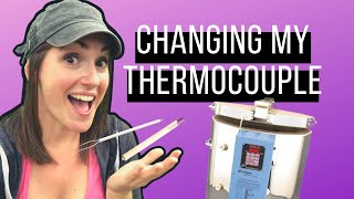 Replacing a Fried Paragon Type K Thermocouple with a Skutt Type K Thermocouple
