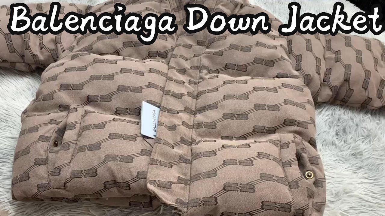 Balenciaga logo jacquard puffer jacket ft. Fashionkicks 