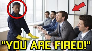 They Mocked the Cleaning Lady—Until She Fired the CEO Right in the Boardroom