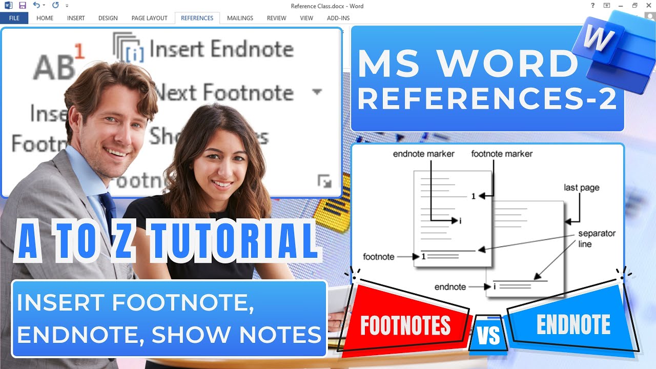 References Tab: Footnotes vs Endnotes Bangla Tutorial | A to Z Guide ...