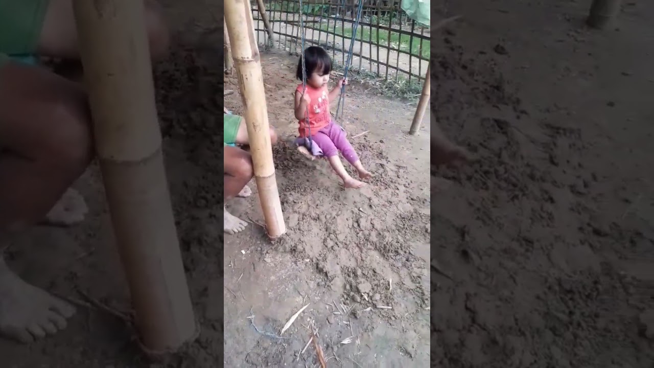 kids enjoying village life