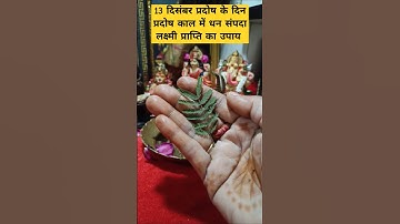 13 दिसंबर प्रदोष के दिन प्रदोष काल का धन संपदा लक्ष्मी प्राप्ति का उपाय #panditpradipmishra #viral