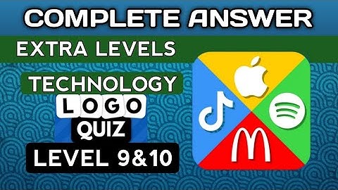 Logo Quiz 2023, EXTRA LEVELS, TECHNOLOGY lvl 9&10.  complete answer. @brainitquizzes  #logoquiz