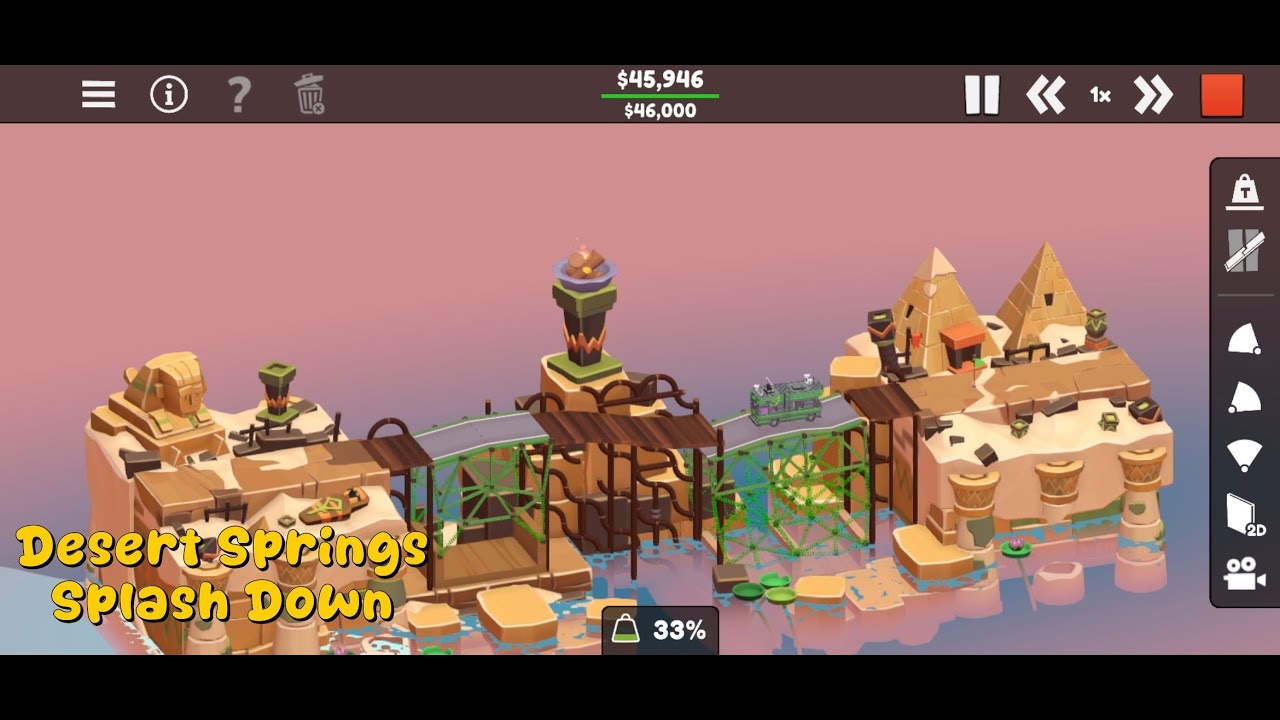 Poly Bridge 3 - Desert Springs - Splash Down