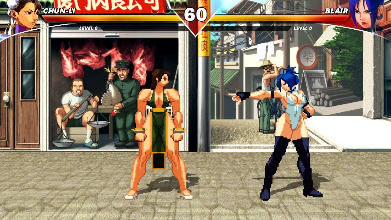 CHUN-LI VS BLAIR DAME - EXTREME LEVEL EPIC ARCADE FIGHTING GAMEPLAY!